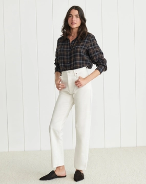 Reinforced Hemline 90's Pinch Waist Jean