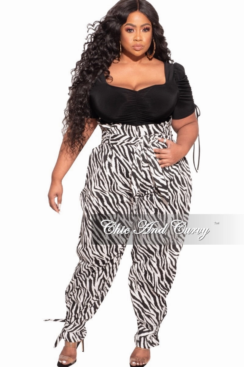 *Final Sale Plus Size Ruched Bodysuit in Black TaglessDesign