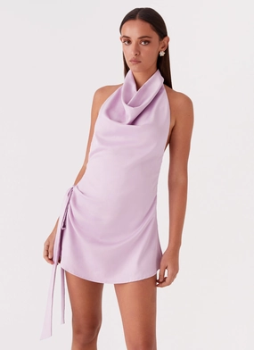 Something About You Mini Dress - Lilac garden wedding Dry-Clean-Only