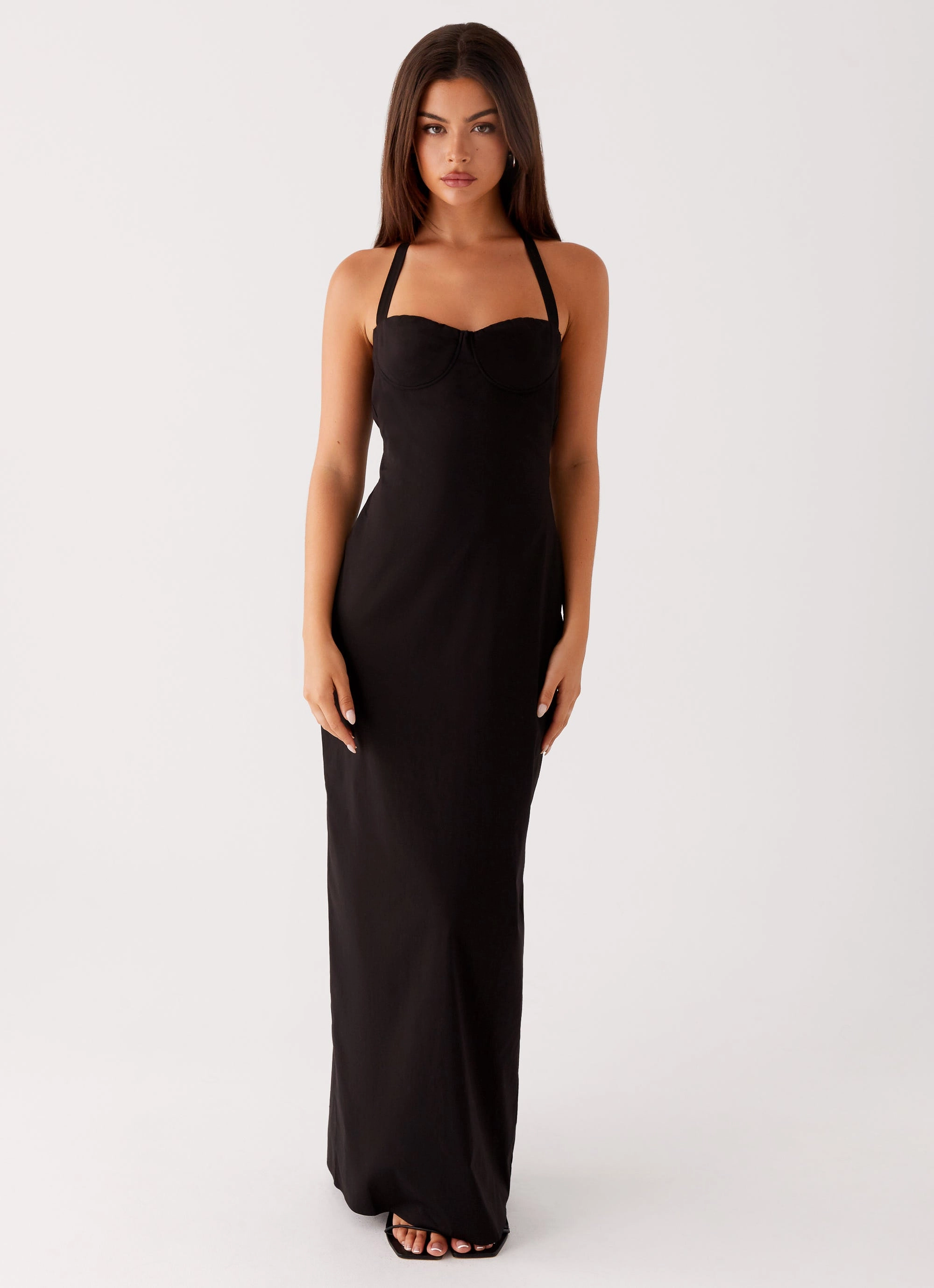 Fashion Mix Soft Contour Cheryl Maxi Dress - Black