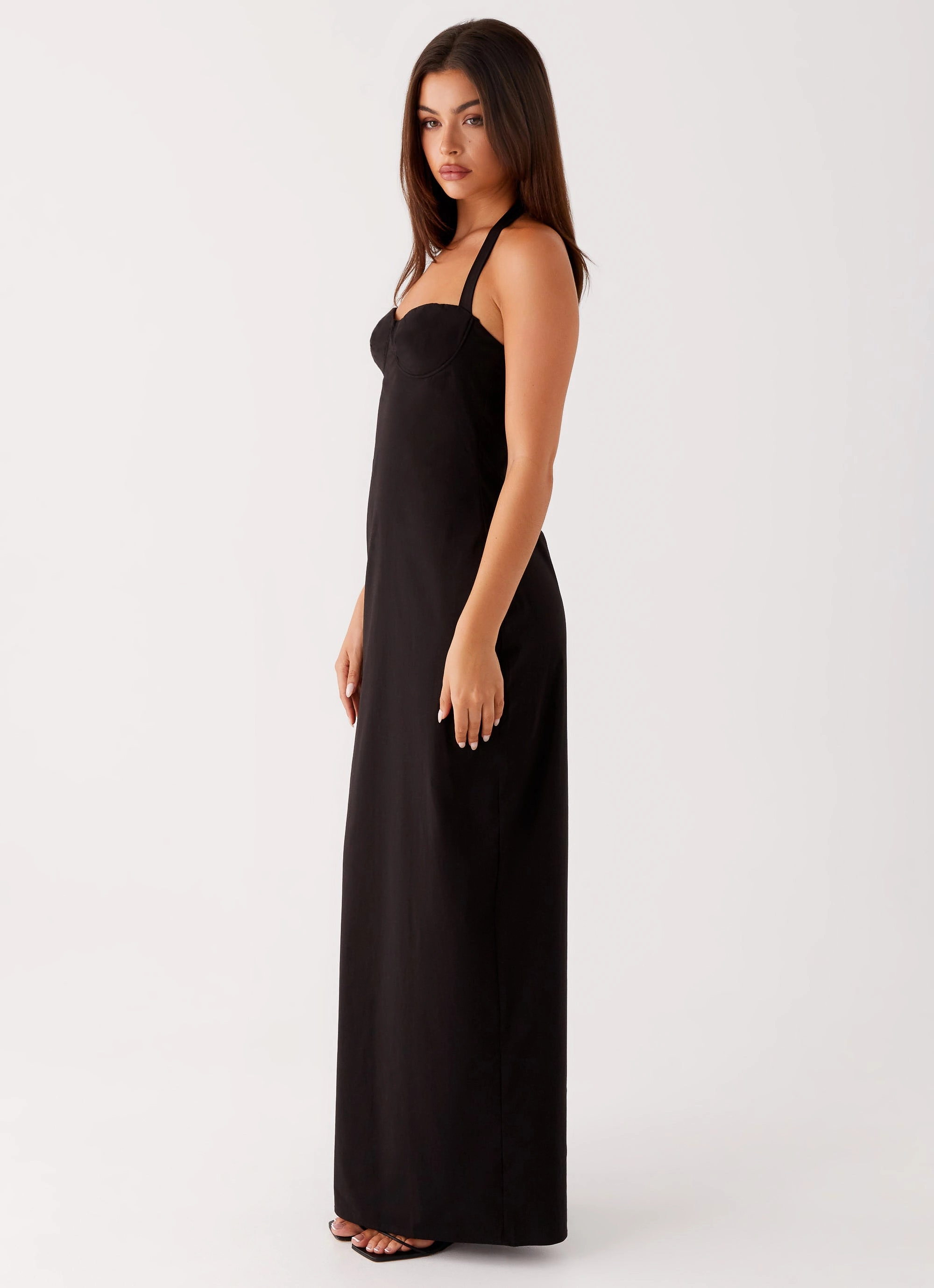 Cheryl Maxi Dress - Black Color Glow