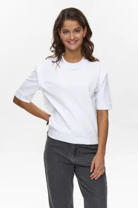 OEKOTEX Certified Fabric ReinforcedStitching NUCORALEE T-SHIRT - Bright White