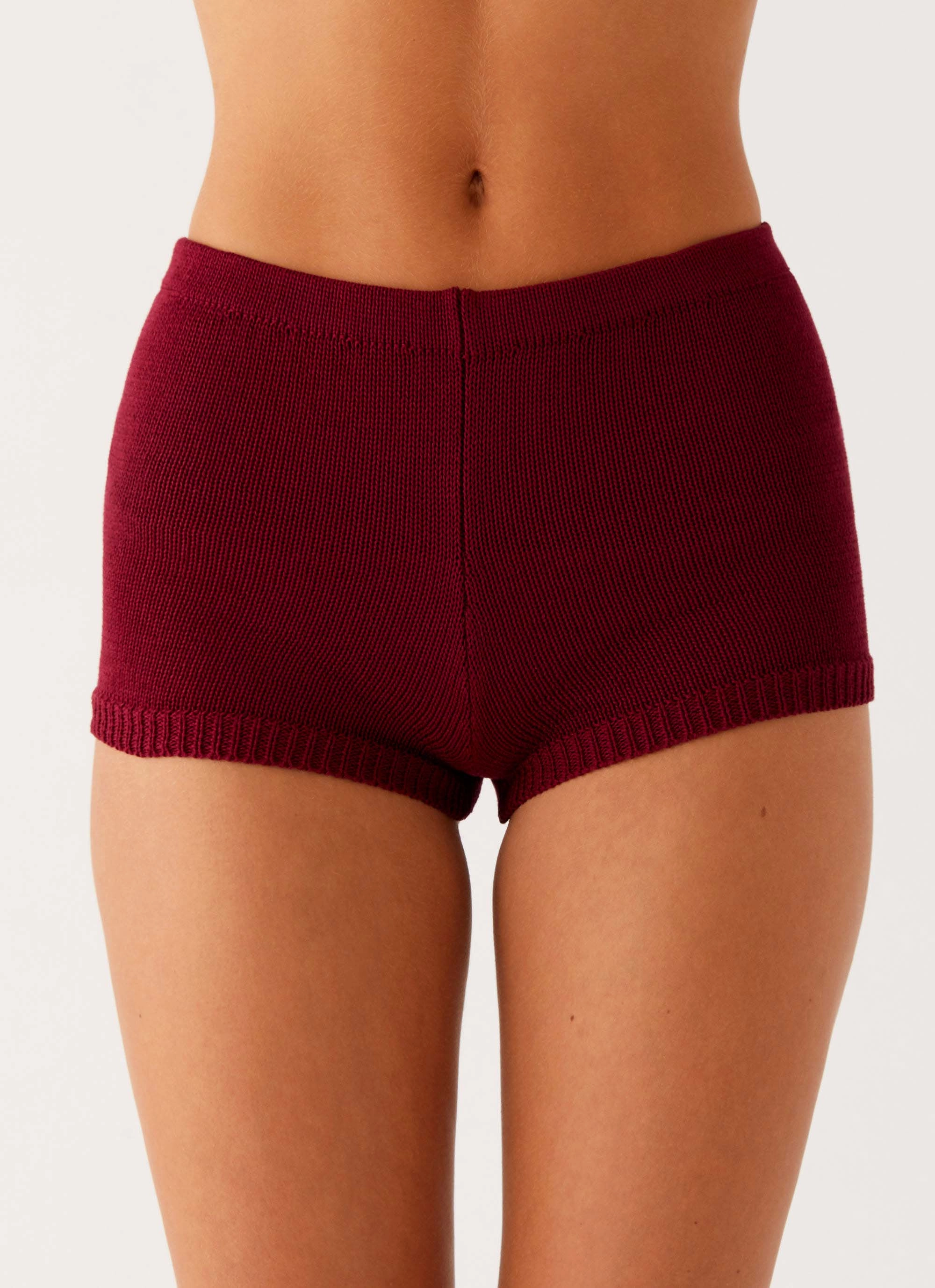 Miffy Mini Shorts - Maroon Color Lock Technology