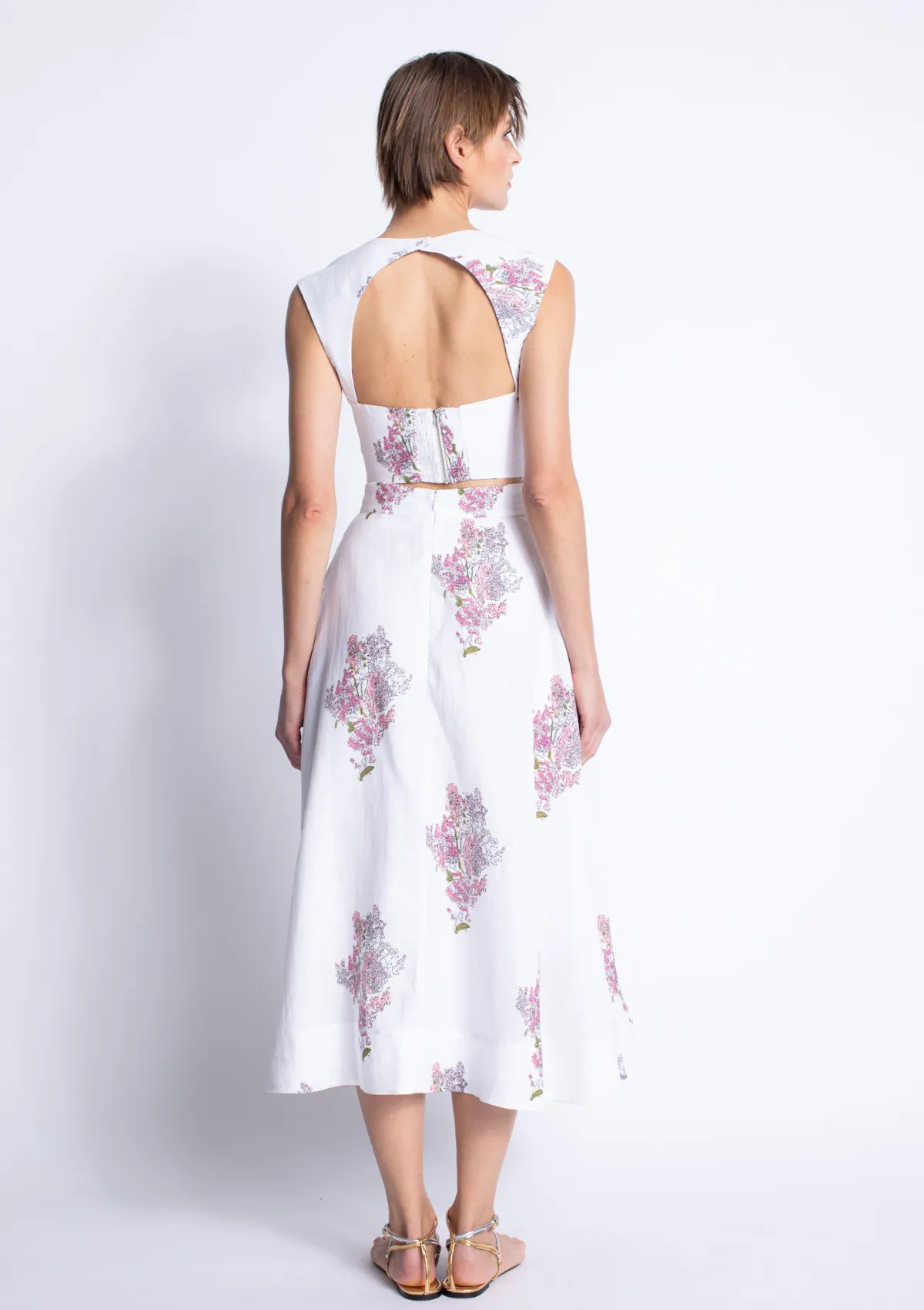 simple design Ada Print Skirt