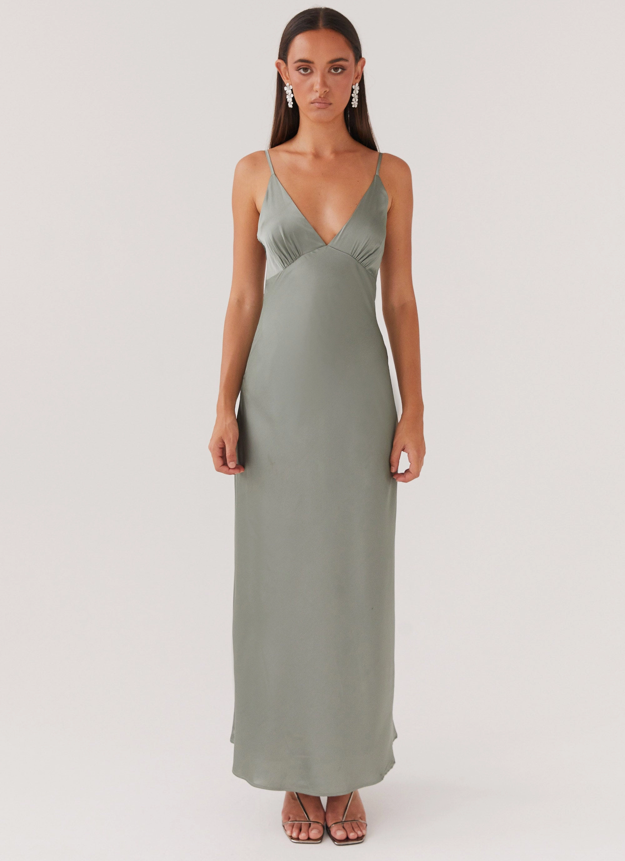 Sun-Protective Peach Tone Sorrento Sun Maxi Dress - Teal