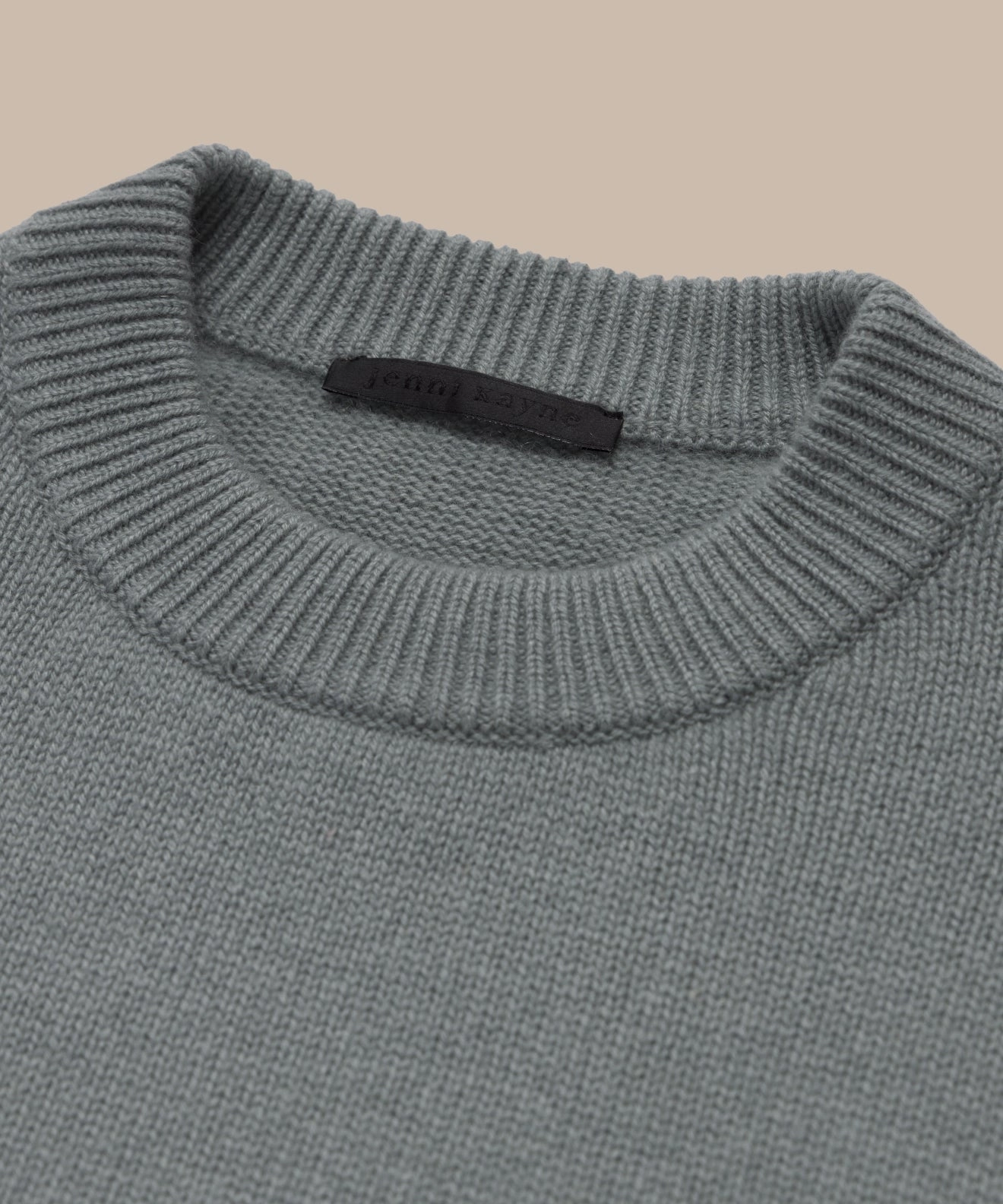Cashmere Oversized Crewneck Textured Surface
