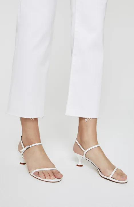 Street Style Rainy Day High Quality AG Alexxis Crop in White