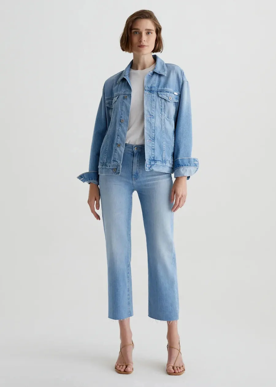 Simple Layers AG Brinley Mid Rise Straight Leg Crop Jeans - Dana Point