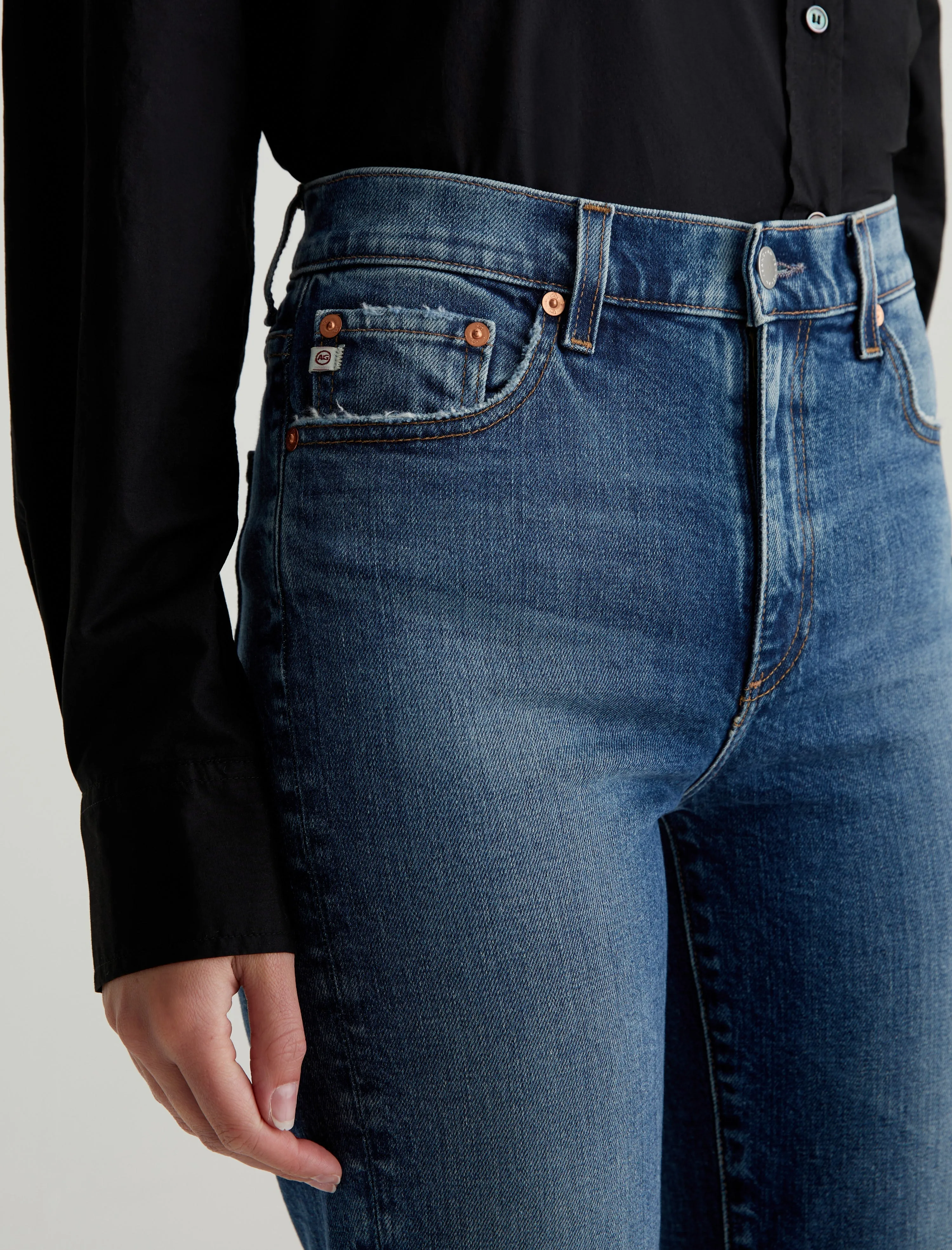 Neat Look Abrasion Resistant Surface AG  Brinley Straight Leg Jeans - 15 Years Firenze