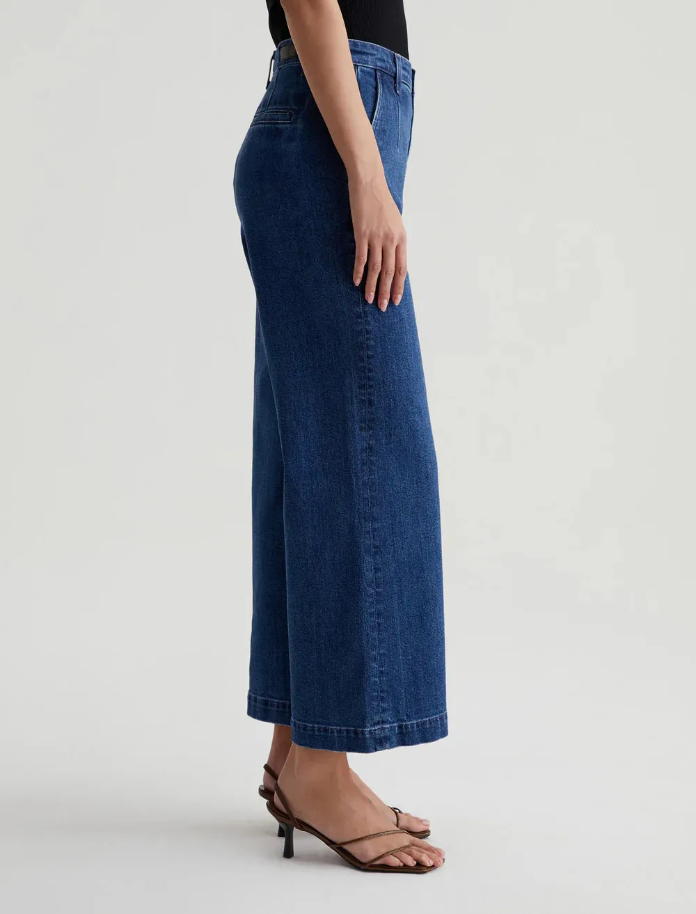 Wear Resistant Fabric AG Daneel - High Rise Wide Leg Crop Jean