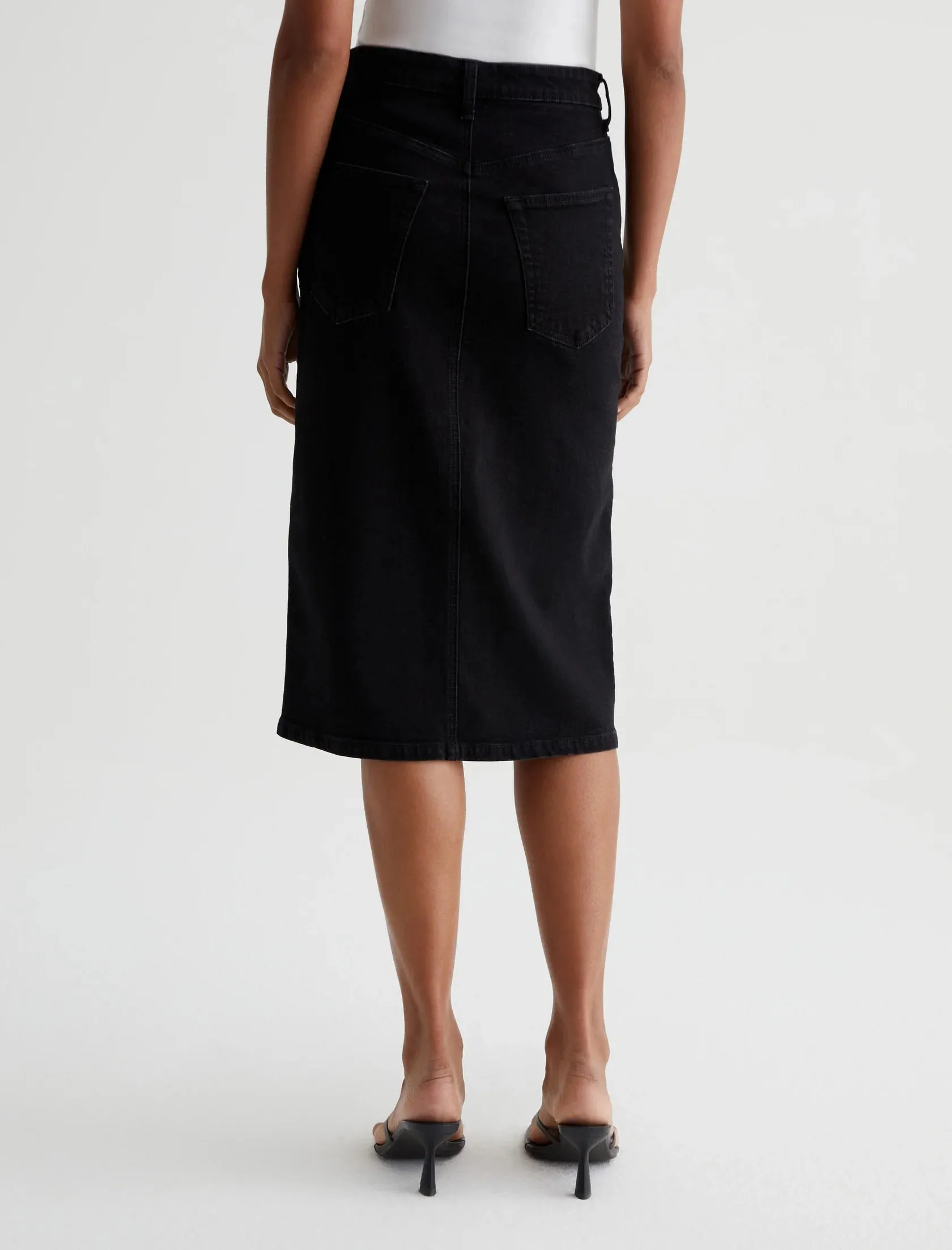 ElasticWaist Travel Ready AG Jeans High-Waisted Midi Tefi Skirt