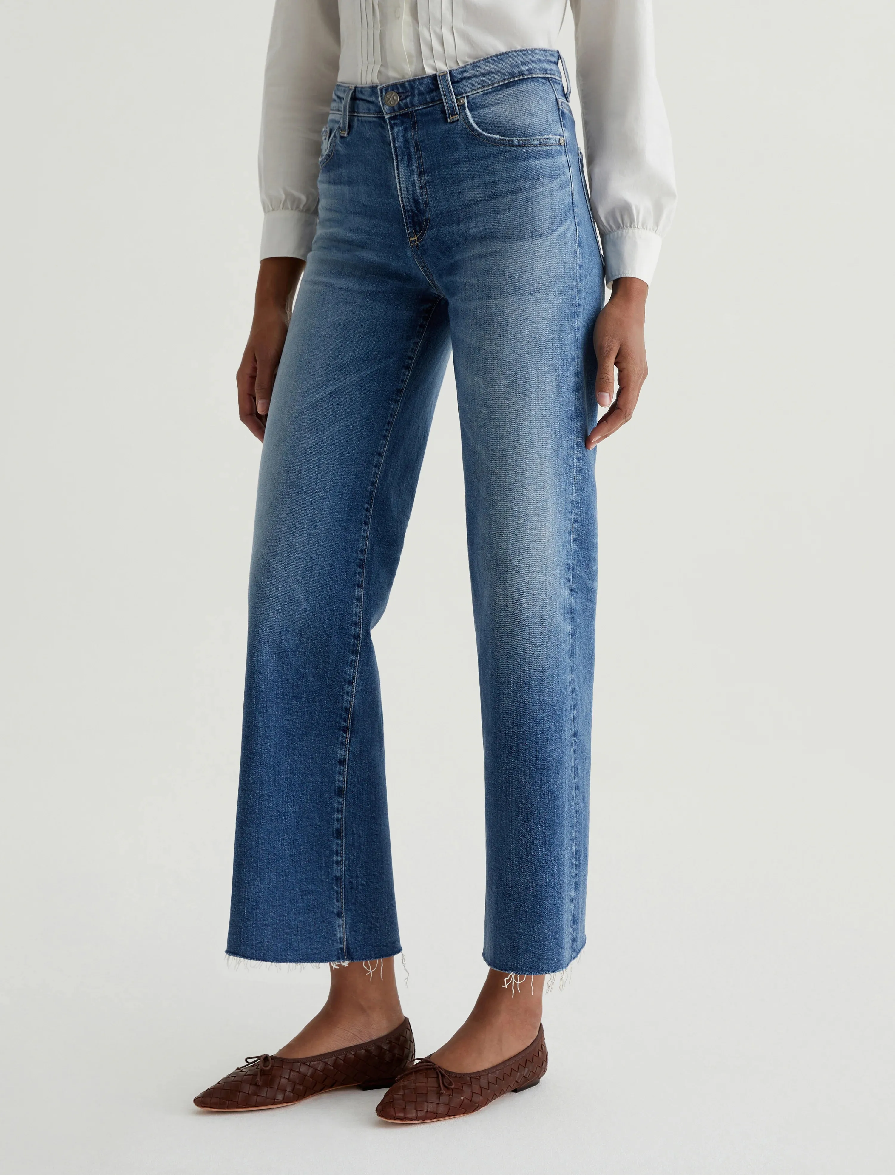 AG Saige Wide Leg Crop - 16 Years Postcard Weekend Style Rainy Day