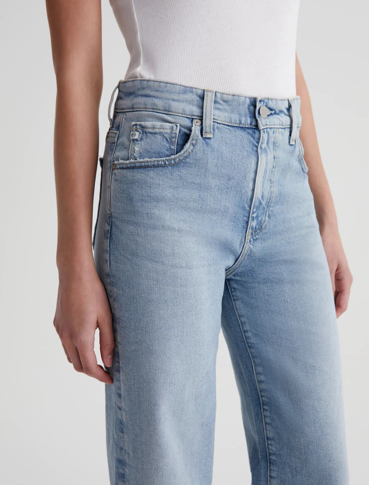 AG Saige Wide Leg Crop Jeans -Eclipsed Any Time Wear All Round Piece