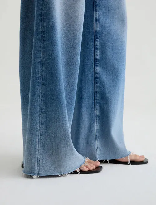 AG Stella Wide Leg Plazzo Jeans - Abyss Street Essential Weekend Getaway Outdoor Adventure Picnic Style