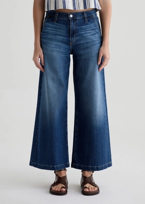 AG Stella Ankle Mid-Rise Palazzo Ankle - Indigo Trend Setter Vintage Lover