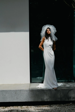 Tonal-Stitching Alana Dress