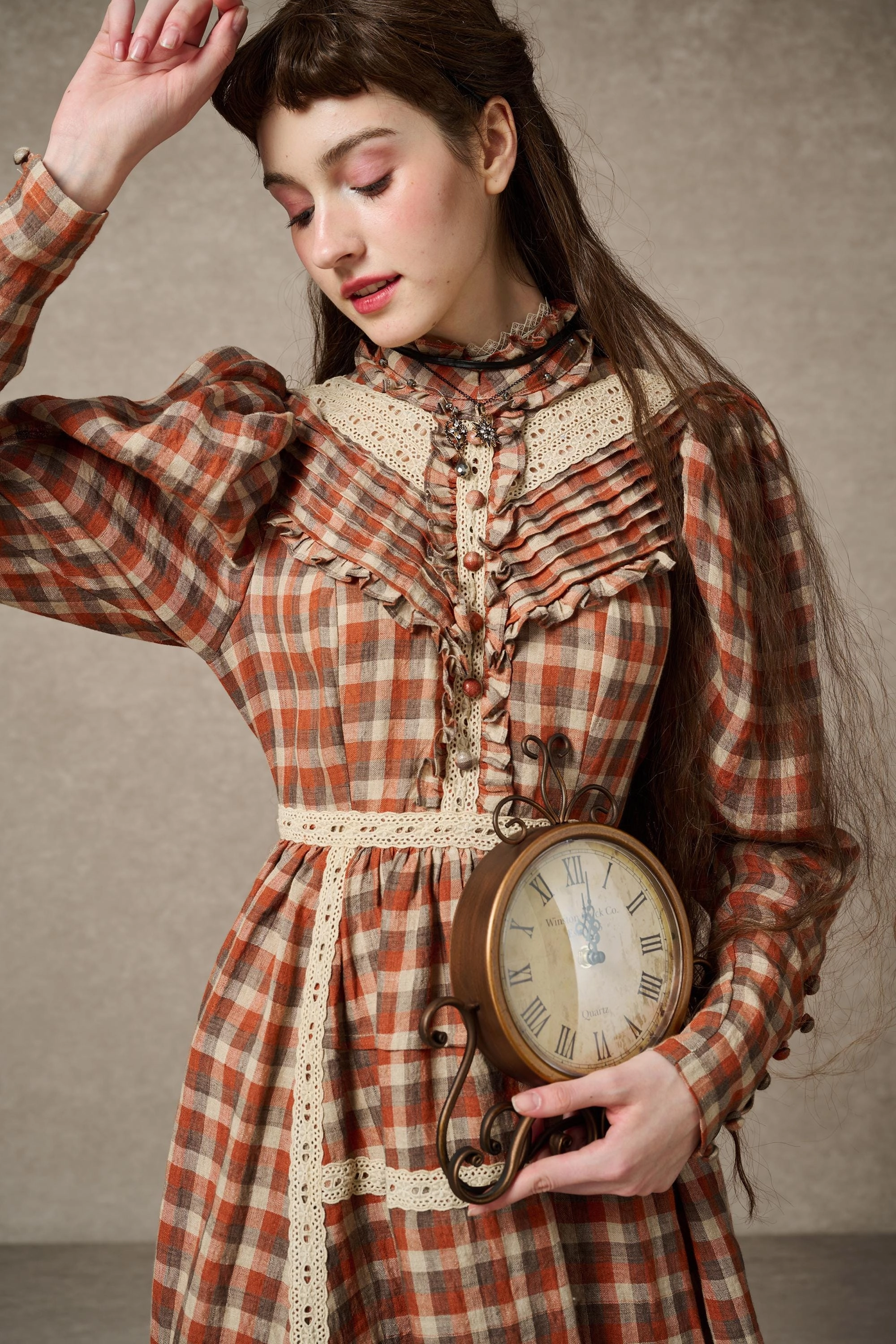 MARY 18 | VINTAGE LINEN DRESS GOWN Breathable Wearable All Occasion