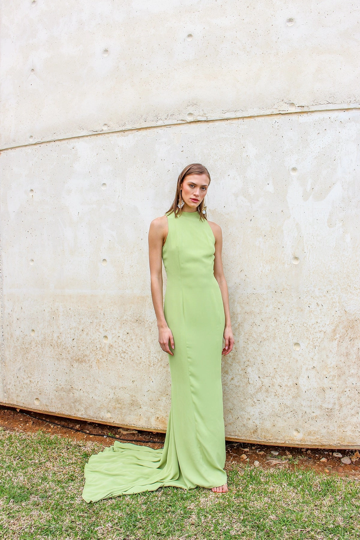 Alana Dress Feminine empire waist dress Knit Warm