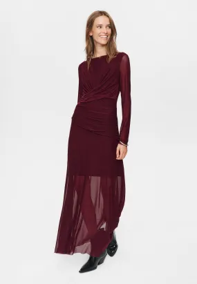 Curve Friendly Layering-Piece NUCIRRI MESH DRESS - Winetasting