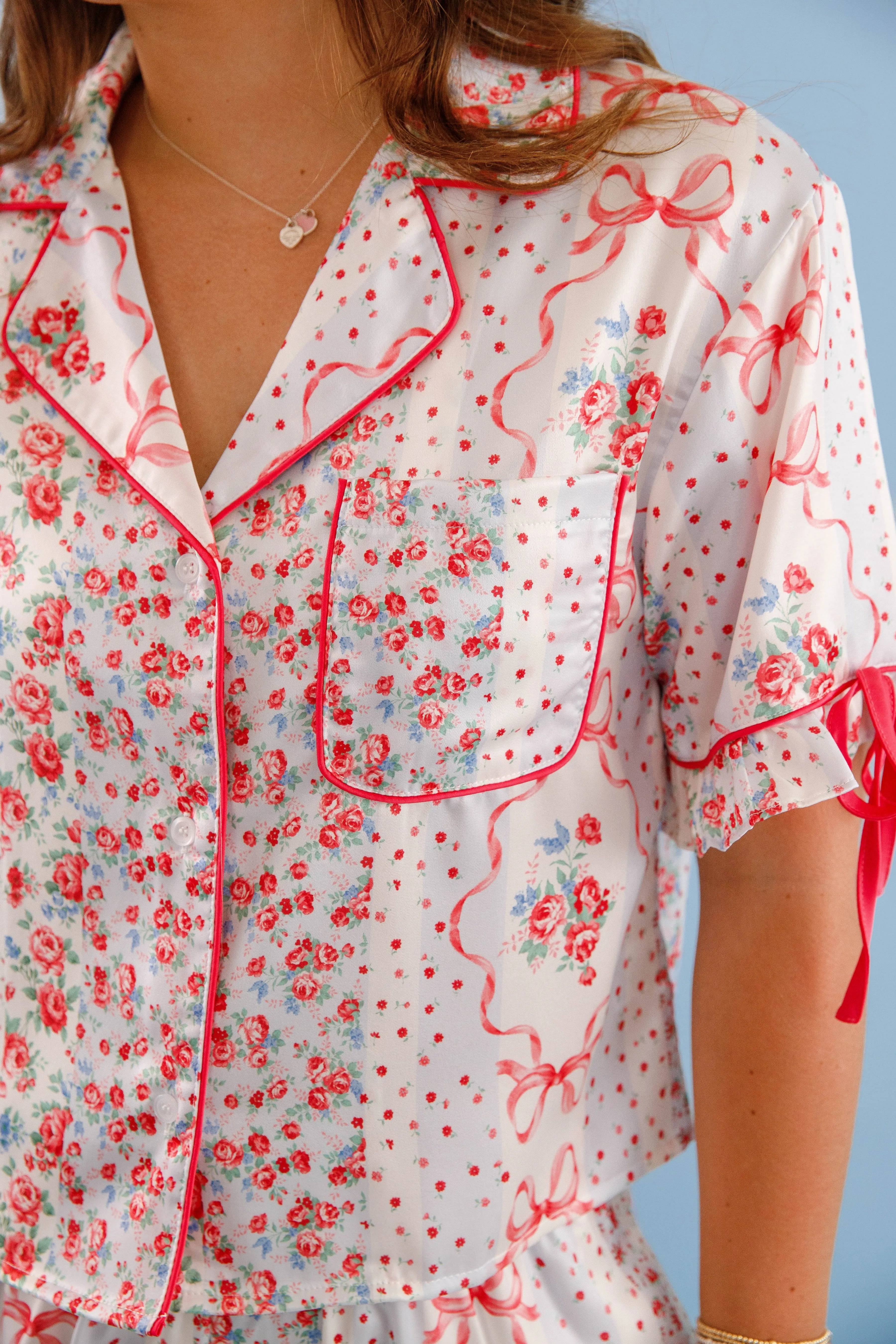 Durable Double Stitching AntiPillingTechnology Dreamiest Darling Pajama Top