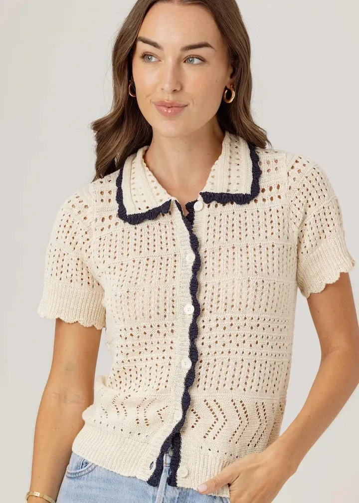 Comfortable Collar Sundays Agnes Sweater Polo
