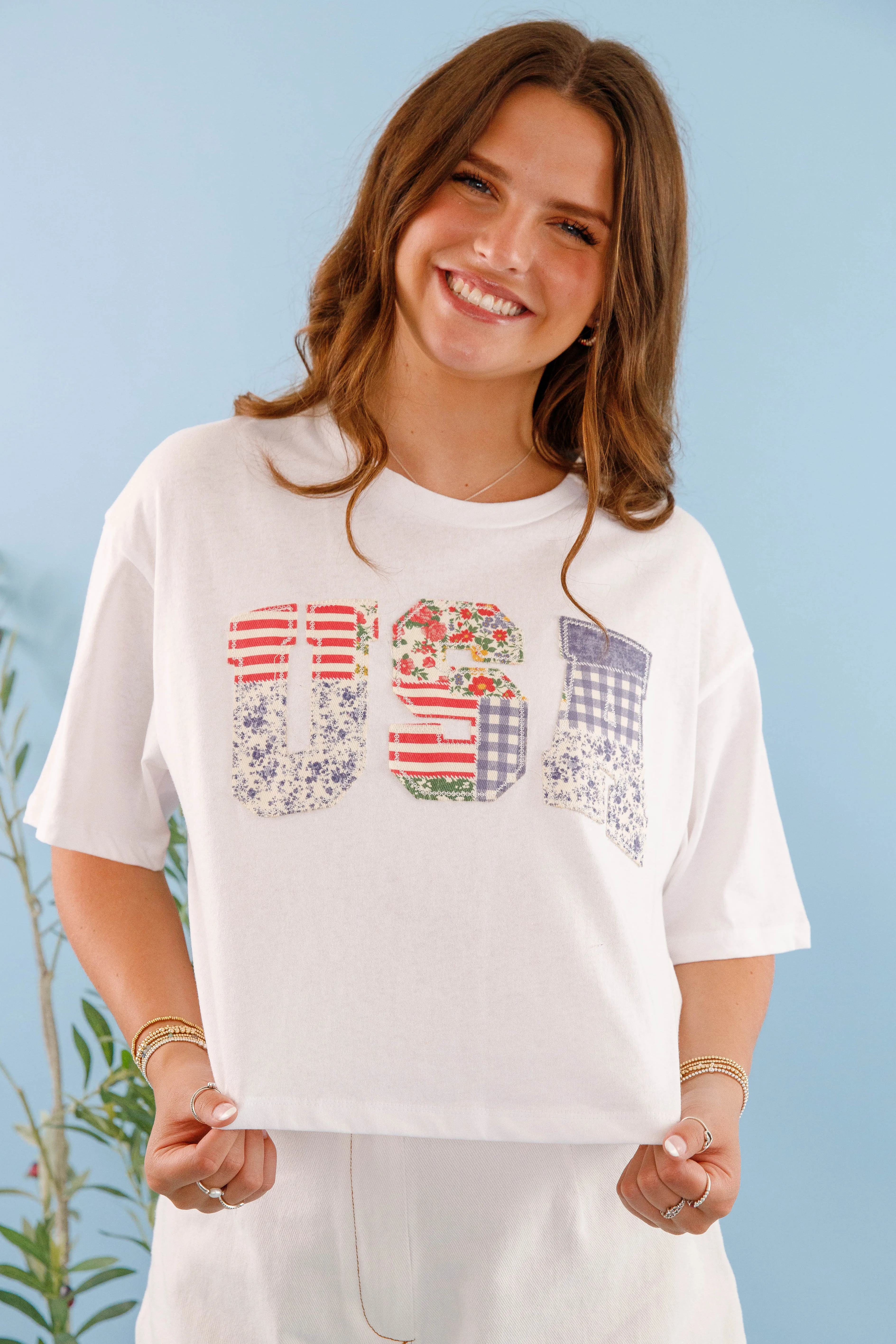 American Honey Top Sustainable Fabric Blend