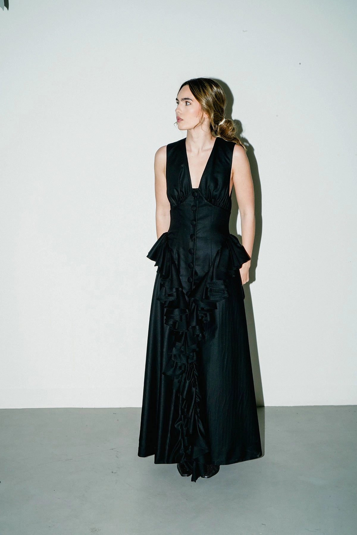 Daily Go Embroidered Fabric Andalouse Dress