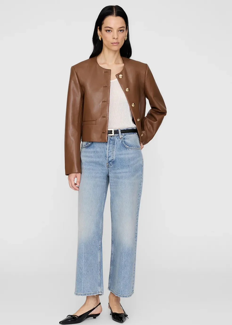 Noise Free Material FlexibleFit Anine Bing Amber Jacket