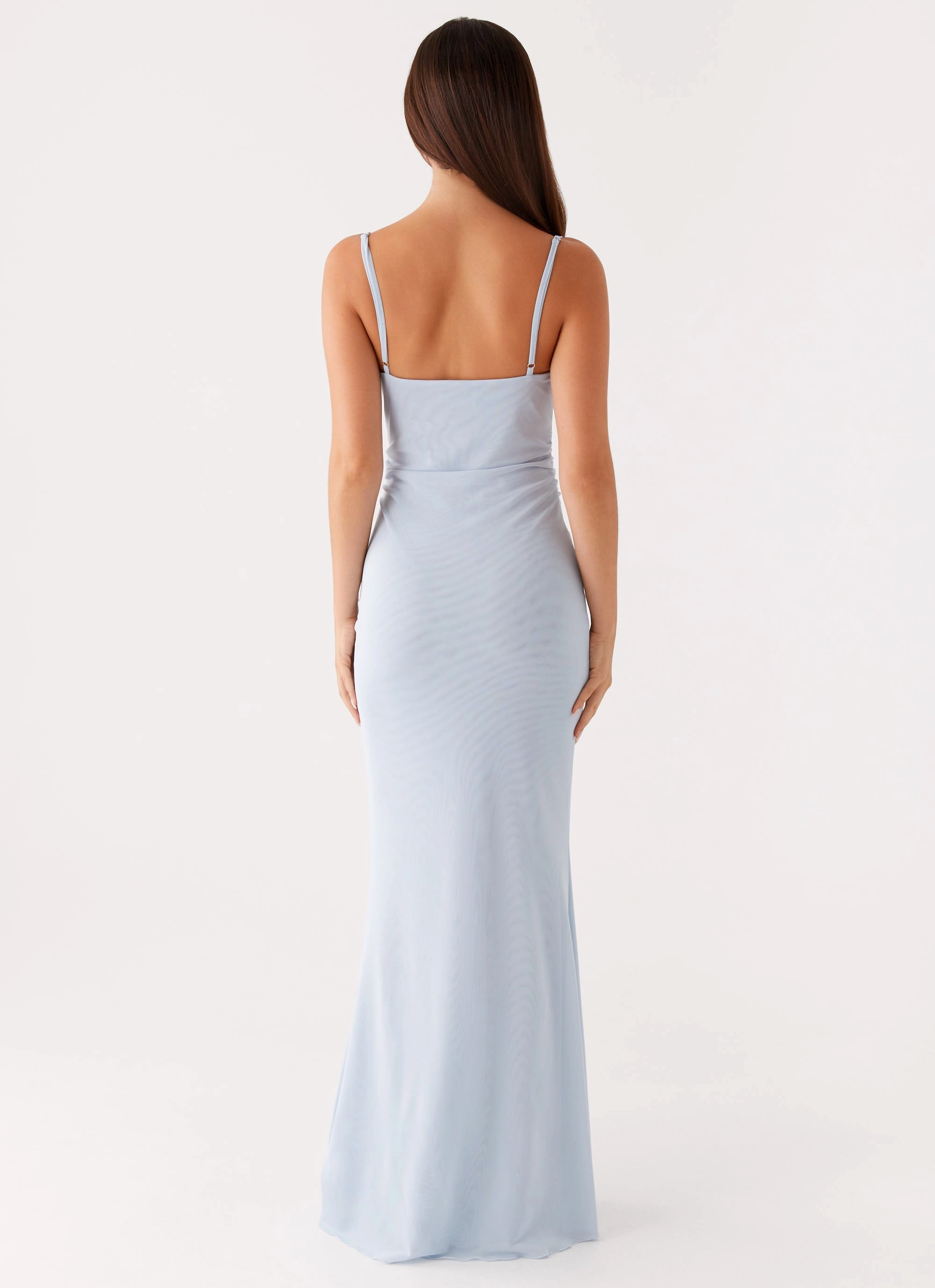 Anna Sophia Maxi Dress - Blue Cozy Layer