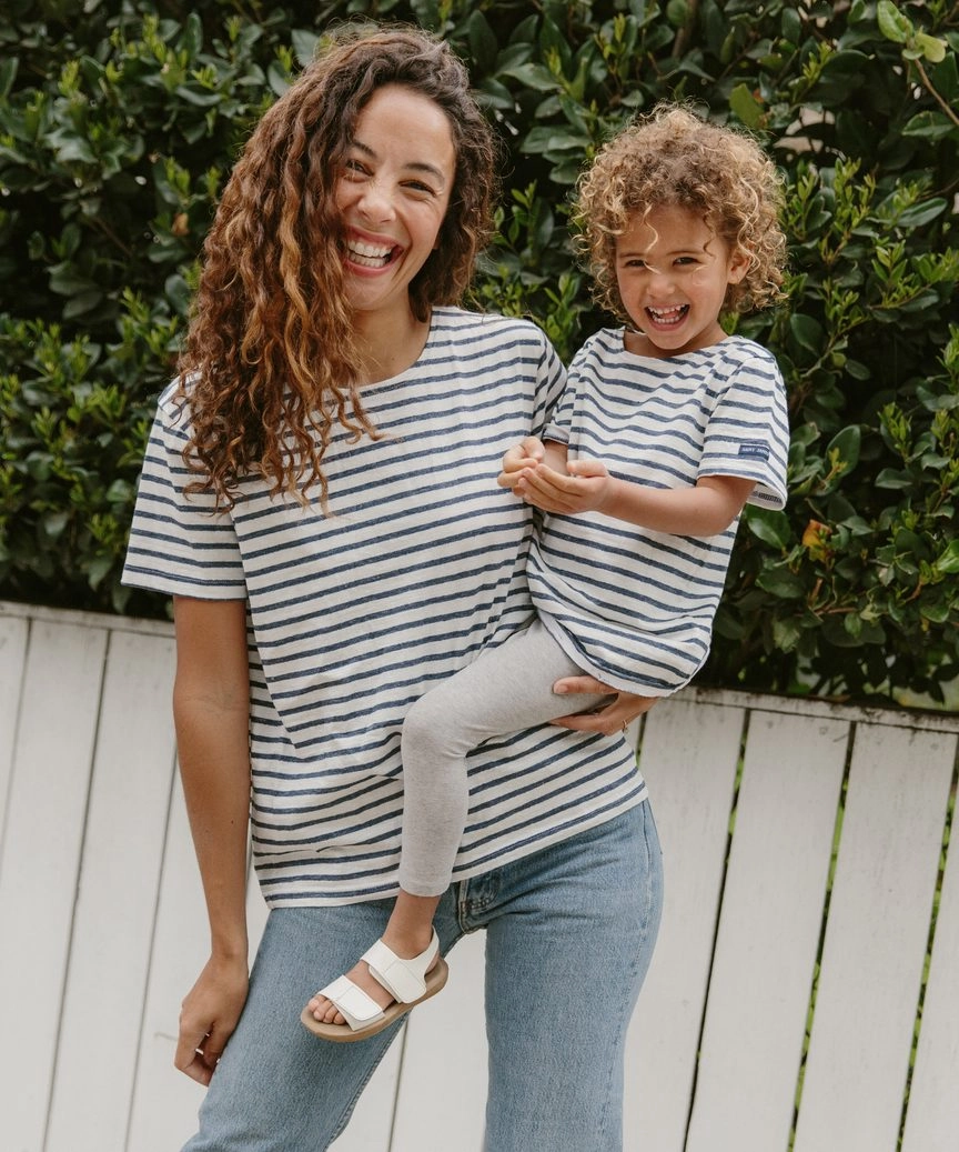SelfFabric Binding Kids' Rue Striped Tee