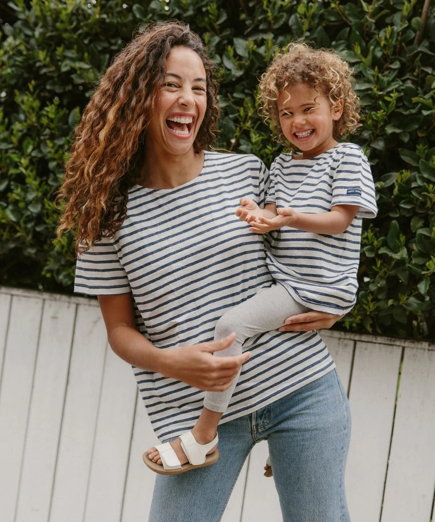 Kids' Rue Striped Tee AntiStaticLining