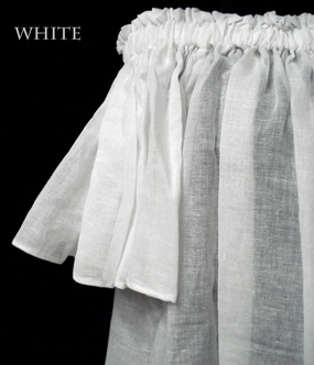 Flatlock stitching Off Shoulder Blouse - Short Sleeve