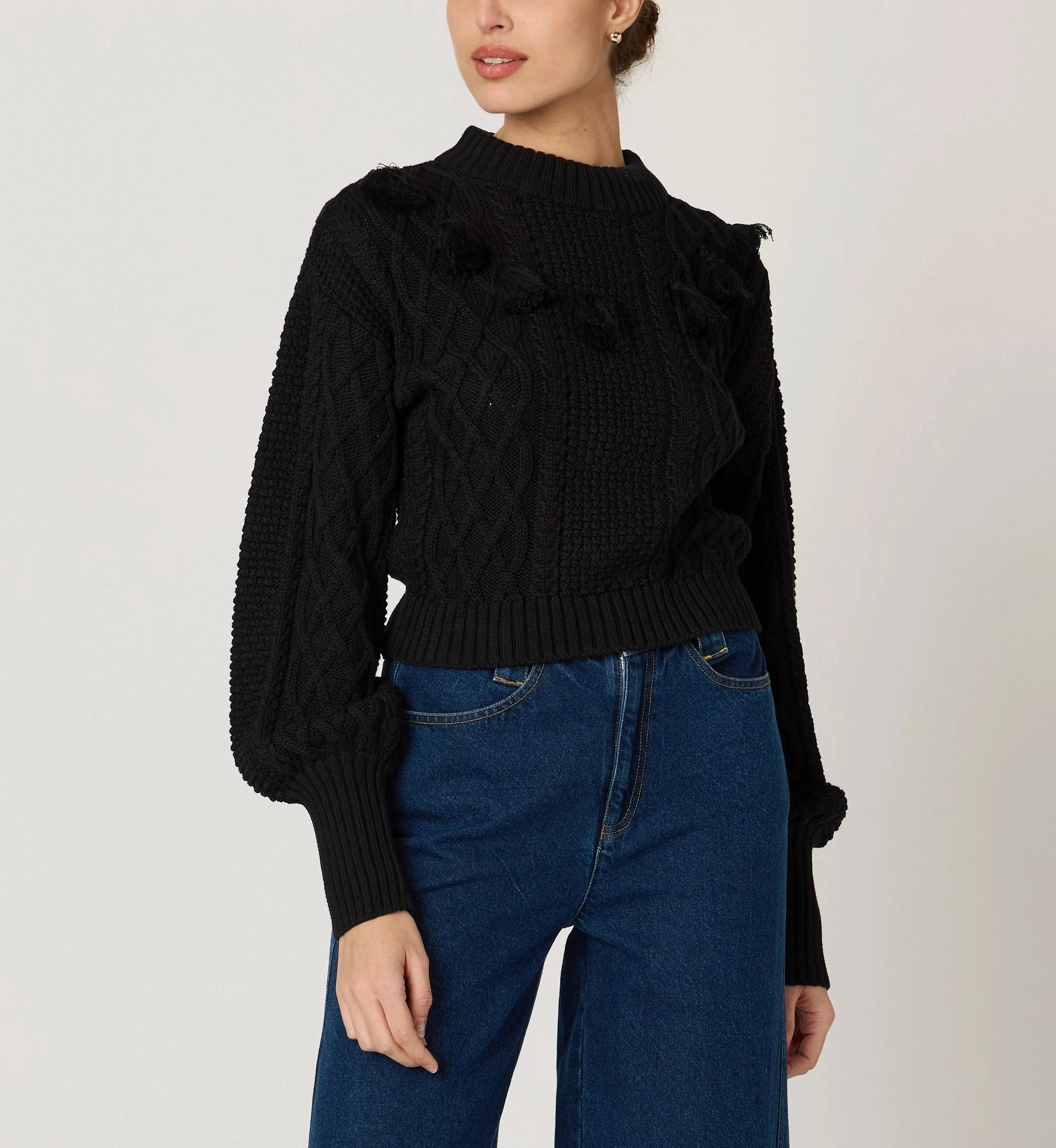 Quick Release Fastener Bettina Sweater | Black