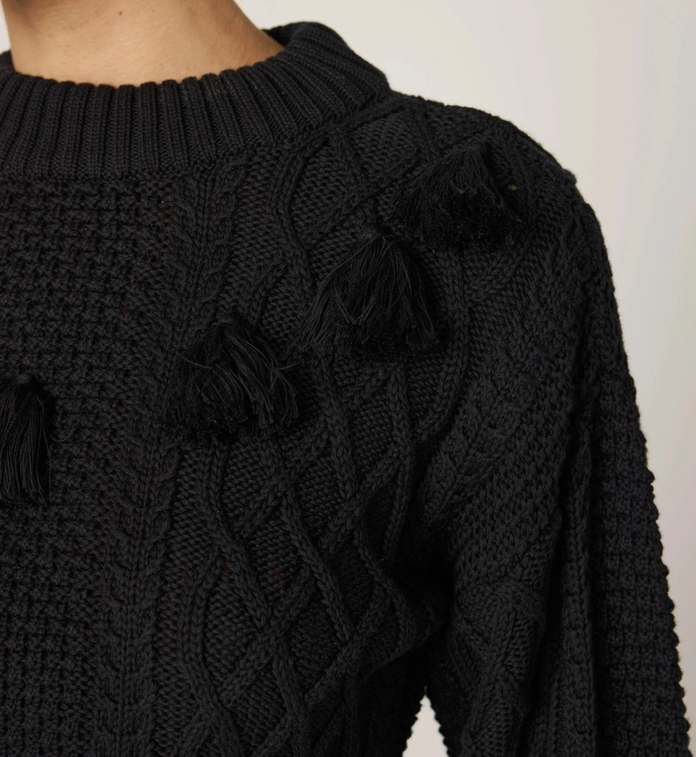 Relaxed Silhouette Bettina Sweater | Black