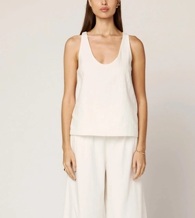 Ambesia Tank | Ivory Reversible design Reinforced Seams