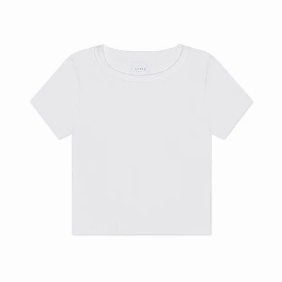 Sundays Brother Tee White AdjustableHem