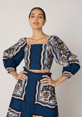 Ergonomic Pattern Design April Top | Floral Anise