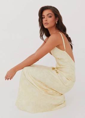 Sorrento Sun Maxi Dress - Yellow Floral Flow Ready Classic Line