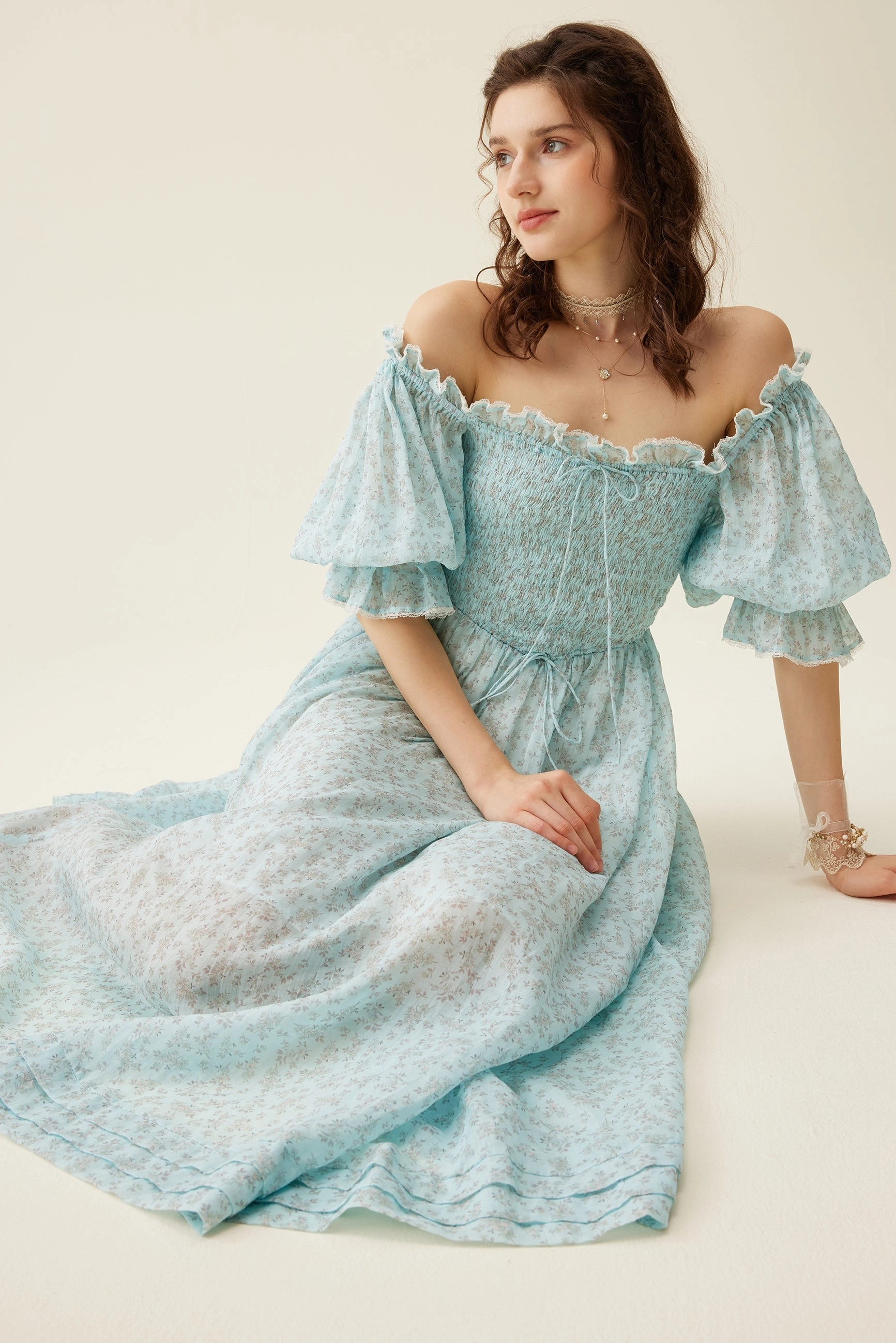 Ariana 17 | smocking fairy floral dress Soft Comfort