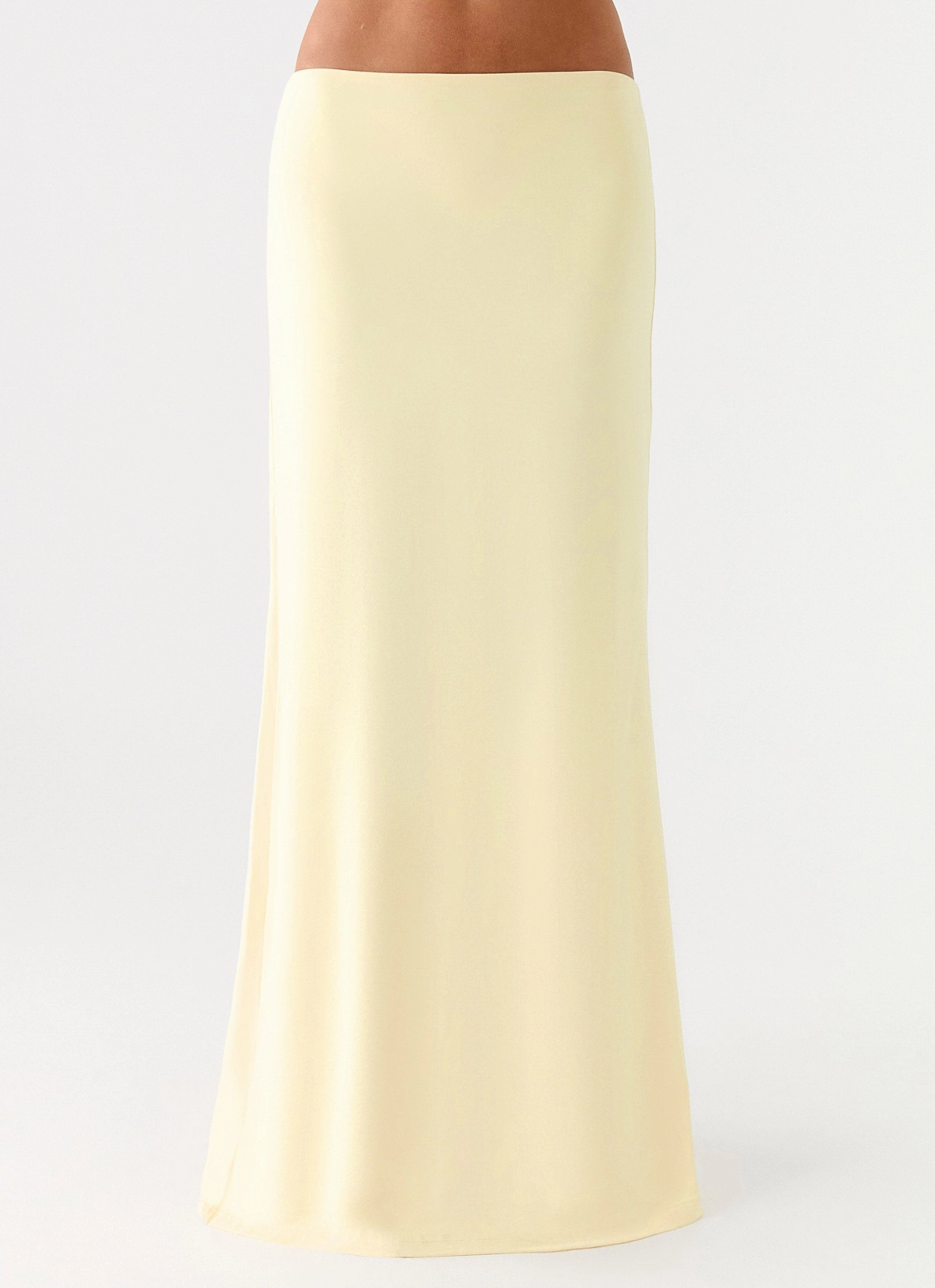Ashi Maxi Skirt - Yellow Adjustable drawstring
