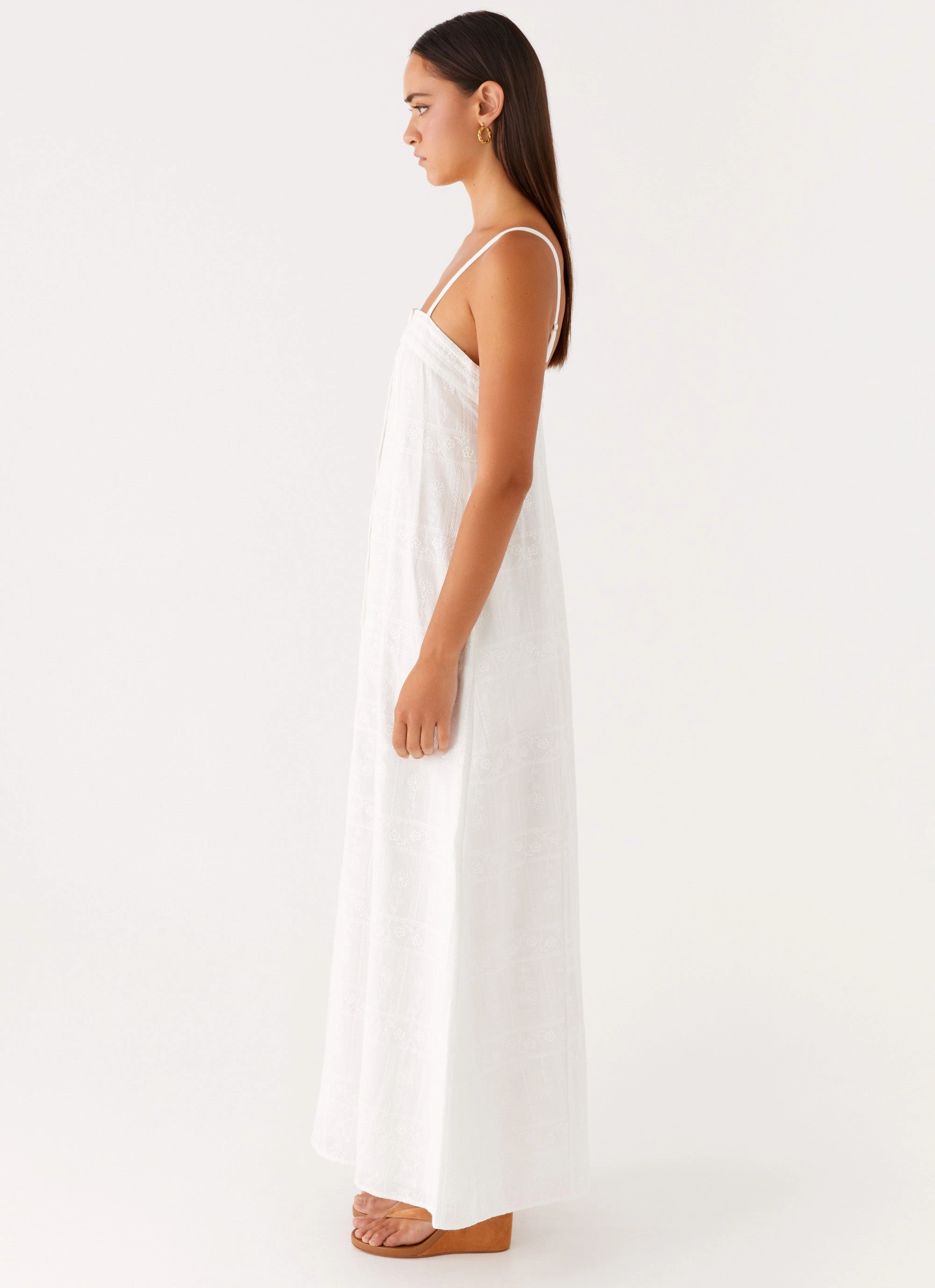 Vibe Style Cole Maxi Dress - White