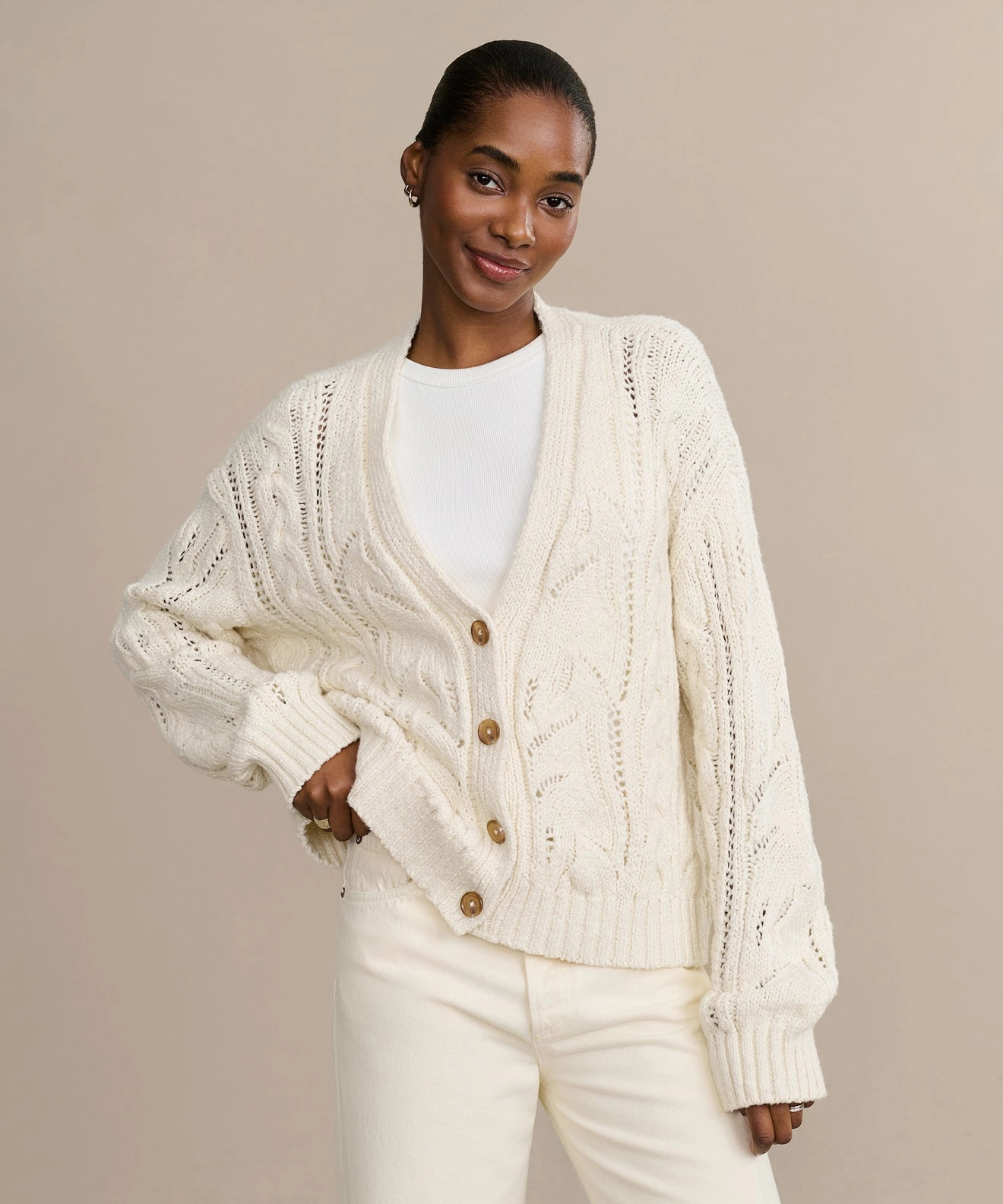 Audrey Cardigan Perfect Layer Water Repellent Treatment