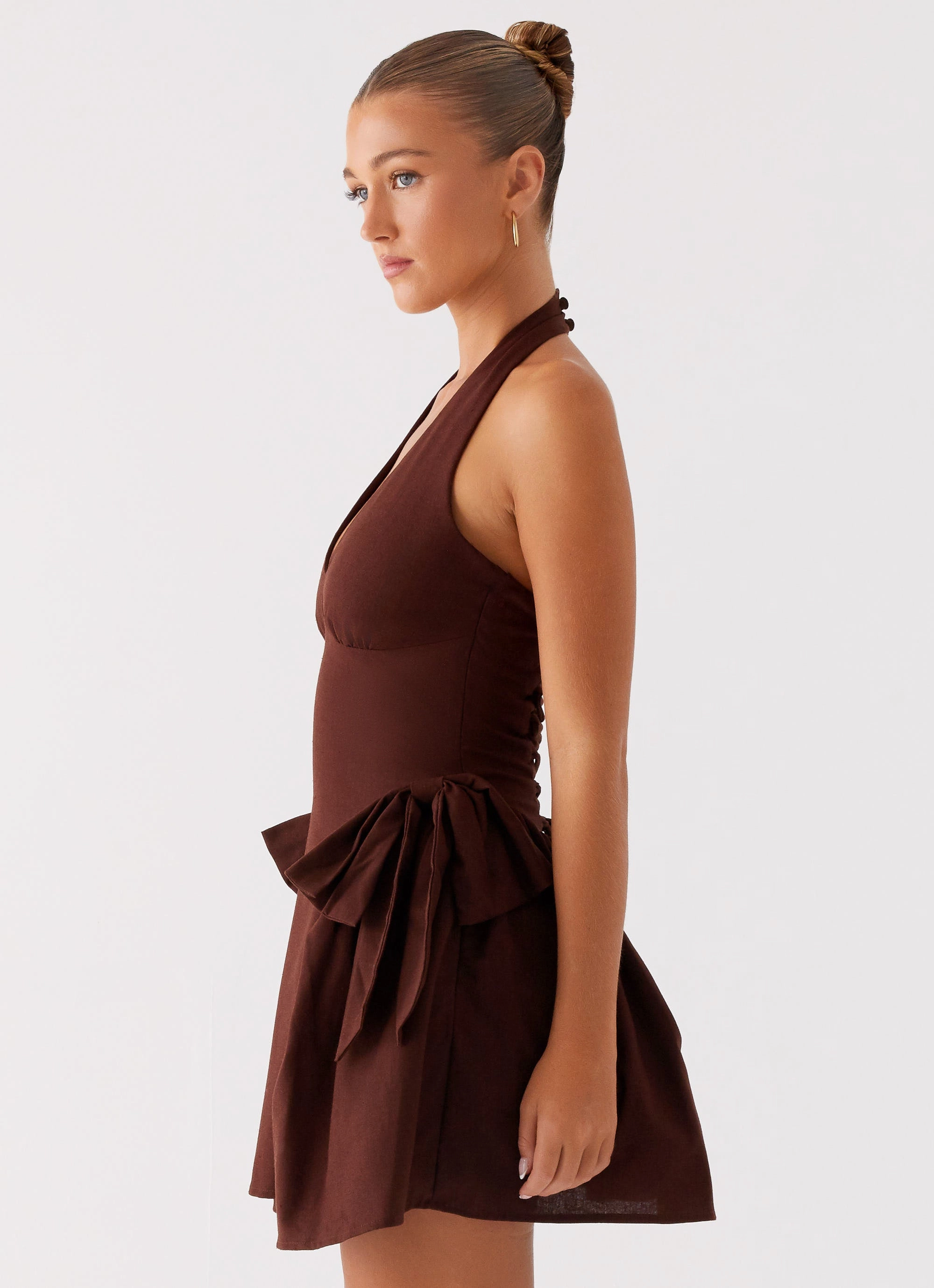 Avalo Mini Dress - Chocolate Fresh Outfit