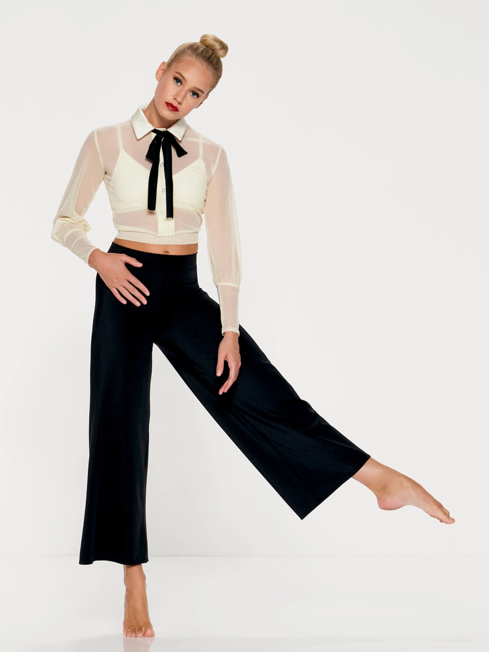 Merino Wool Blend Moisture Wicking Texture Avant Dance - Bra