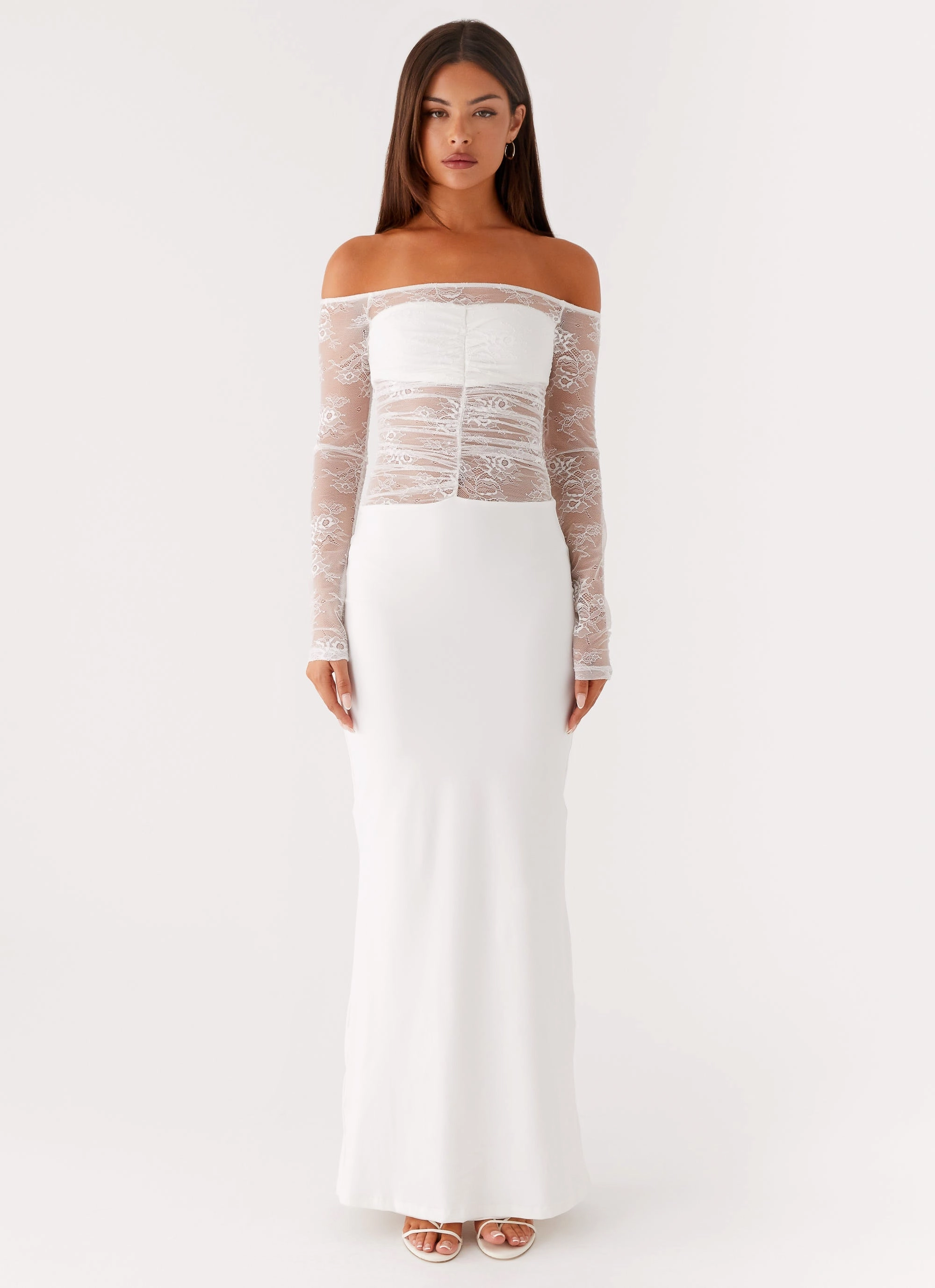 Open Back Avi Maxi Dress - White