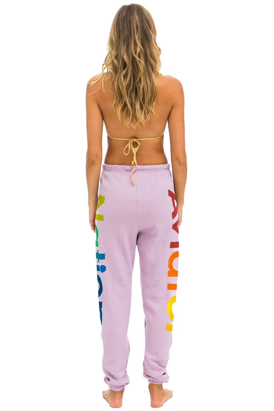 Aviator Nation 2 Sweatpants - Mauve Reversible design Relaxed Vibe