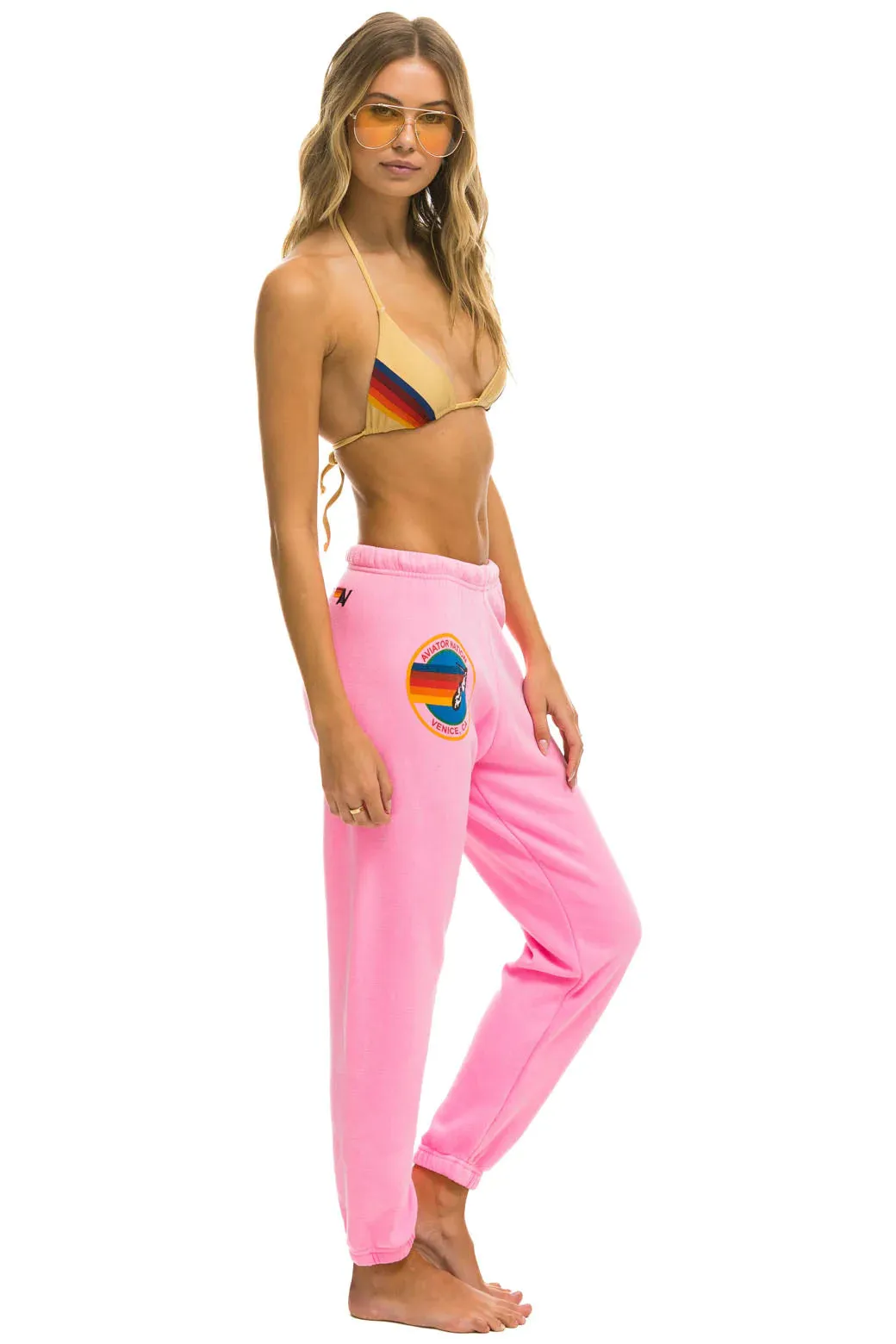 Aviator Nation Sweatpants - Neon Pink Urban appeal Solid shade