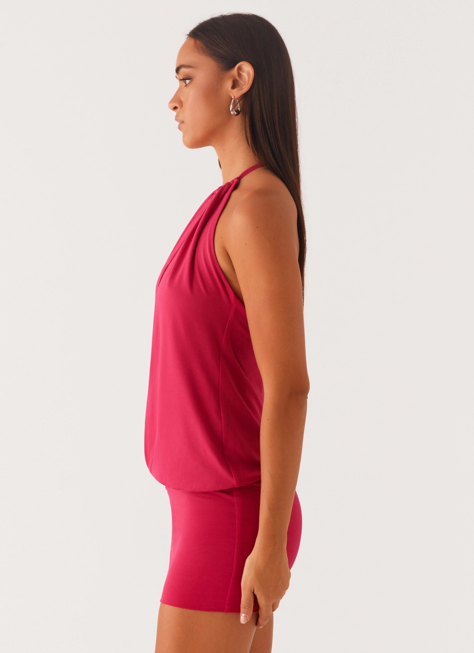 Timeless Design Ayisha Mini Dress - Fuchsia Pink