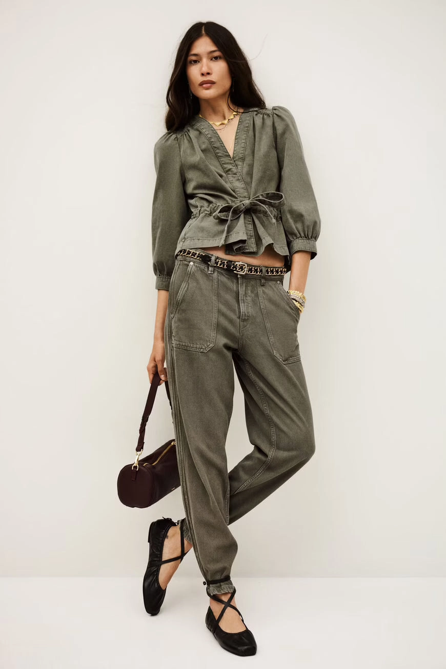 ba&sh Olavina Top HighStrength Threadwork Friction Resistant Edges