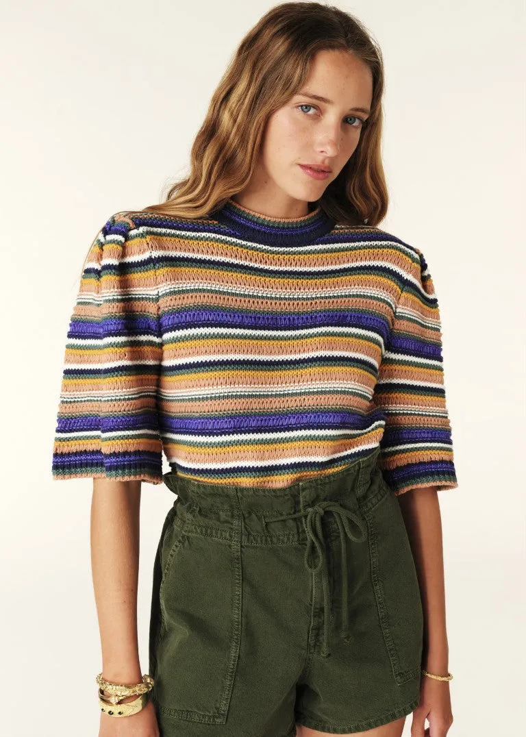 NonFadeFinish ba&sh Farfaela Short Sleeve Sweater Jumper